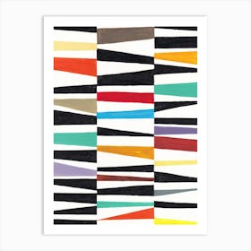 Abstract Stripes Canvas Art Print Art Print