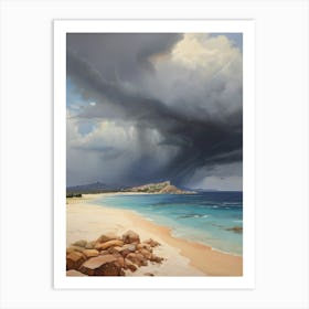 Storm Clouds Over The Beach.8 Art Print