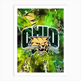 Ohio Bobcats 1 Art Print