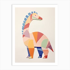 Nursery Dinosaur Art Parasaurolophus 3 Art Print