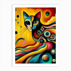 Cat Painting Art Print