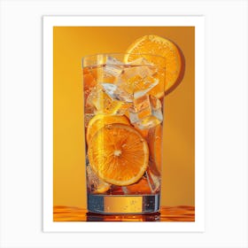 Orange Juice In A Glass 5 Art Print