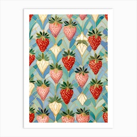 Strawberry Mosaic Art Print