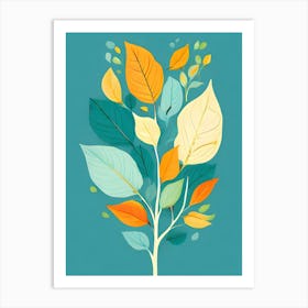 Autumn Leaves Tree 1 Art Print