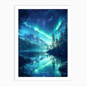 Enchanting Aurora Borealis 6 Poster