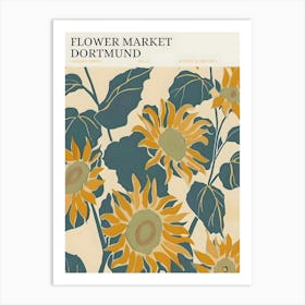 Flowers Market Dortmund Art Print