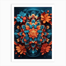 Abstract Floral Painting Art Print