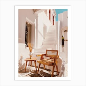 Greek Patio Art Print