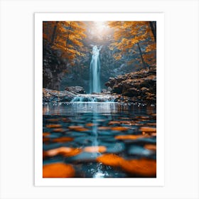 Waterfall In The Forest 2 Art Print