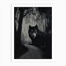 Wolf In The Woods 1 Art Print