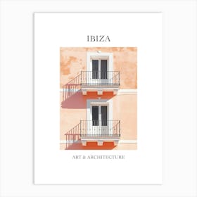 Ibiza Travel And Architecture Poster 1 Art Print