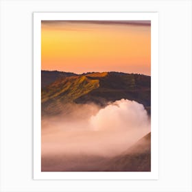 Sunrise Over Bromo Mountain Art Print