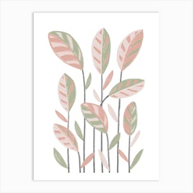 Funky Plants Art Print