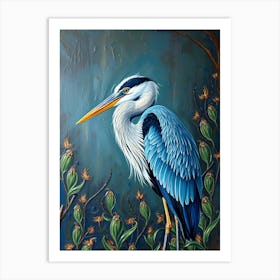 Blue Heron 9 Art Print