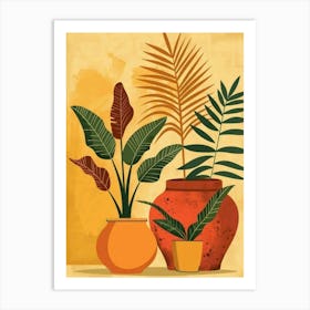 Potted Plants Art Print