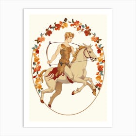 Centaur Realistic Illustration 1 Art Print