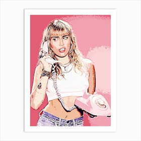 Miley Cyrus 12 Art Print