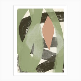 Rustic abstract 01 Art Print