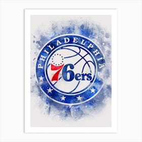 Philadelphia Sixers Paint Art Print