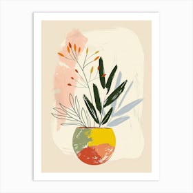 Golden Shadows Of The Atomic Age Mid Century Style Art Print