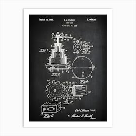 Tool Decor Screw Jack Poster Screw Jack Decor Screw Jack Art Patent Art Art Decor Patent Screw Jack Blueprint Ht6301 Art Print