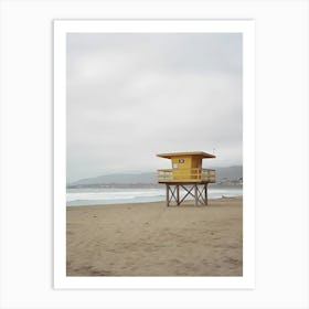 Lifeguard Tower On The Beach Art Print