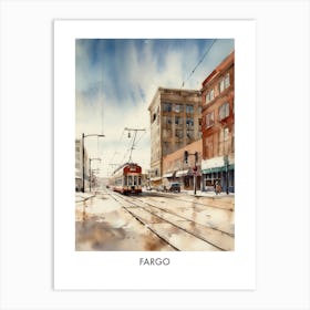 Fargo Watercolor 2travel Poster Art Print