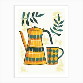 Coffee Pot And Mug 1 Art Print