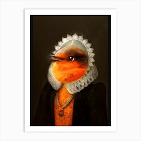 Robine The Bird Pet Portraits Art Print