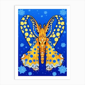 Southern Blue Ringed Octopus Illustration 7 Art Print