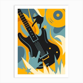 Rock Music 3 Art Print
