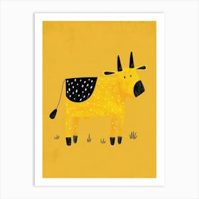 Yellow Cow 5 Art Print