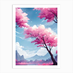 Sakura Trees 3 Art Print