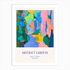 Colourful Gardens Harry P Leu Gardens Usa 2 Blue Poster Art Print