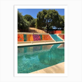 Pool Mural Art Print