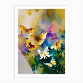 Butterflies In Flight 2 Art Print