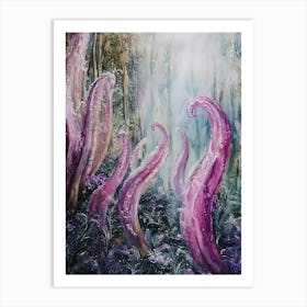 Purple Octopus Art Print