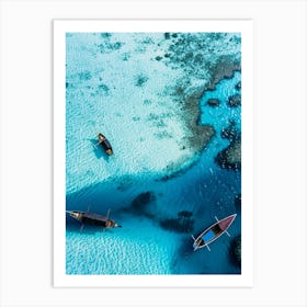 Aerial View Of The Maldives 2 Art Print