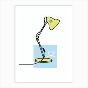 Angle Poise Lamp Mid Century Art Print