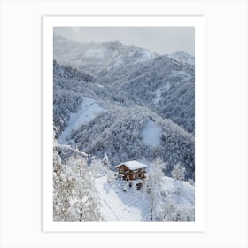 Snowy Mountains Art Print