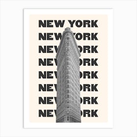 New York Flatiron Black & White Art Print