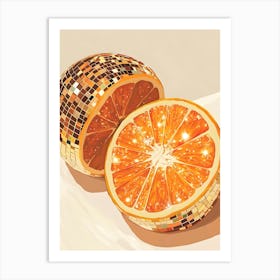 Disco Oranges 1 Art Print