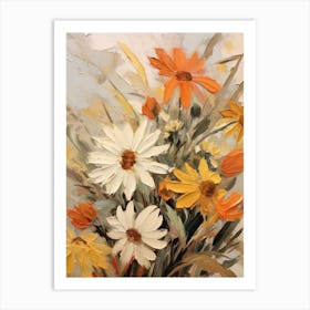 Fall Flower Painting Edelweiss 3 Art Print