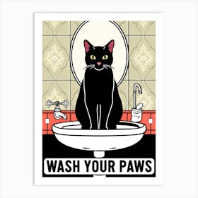 Wash Your Paws 7 Art Print