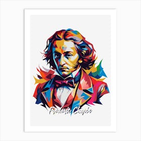 Frederic Chopin 02 Portrait WPAP Pop Art Art Print