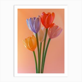 Dreamy Inflatable Flowers Tulip 4 Art Print
