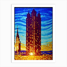 Skyline Of Atlanta Art Print