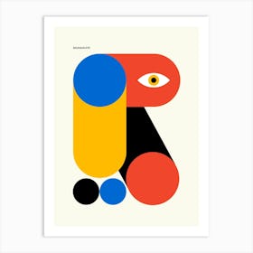 BAUHAUS RED EYE Art Print