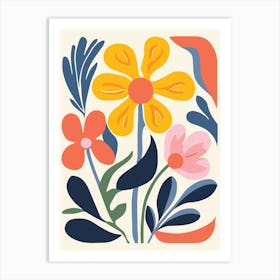 Flowers In A Frame Art Print