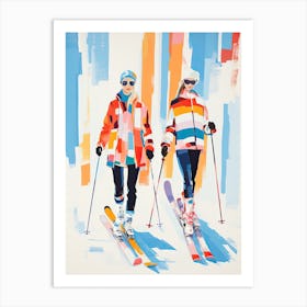 Aspen Snowmass   Colorado Usa, Ski Resort Illustration 0 Art Print